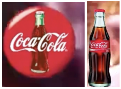 • Coke Bottle and Coca-Cola Logo