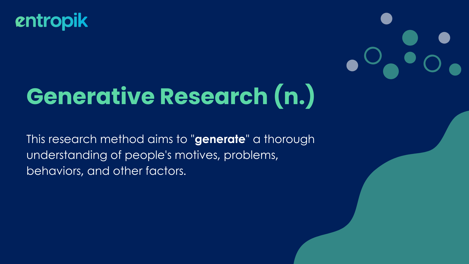 What is Generative Research