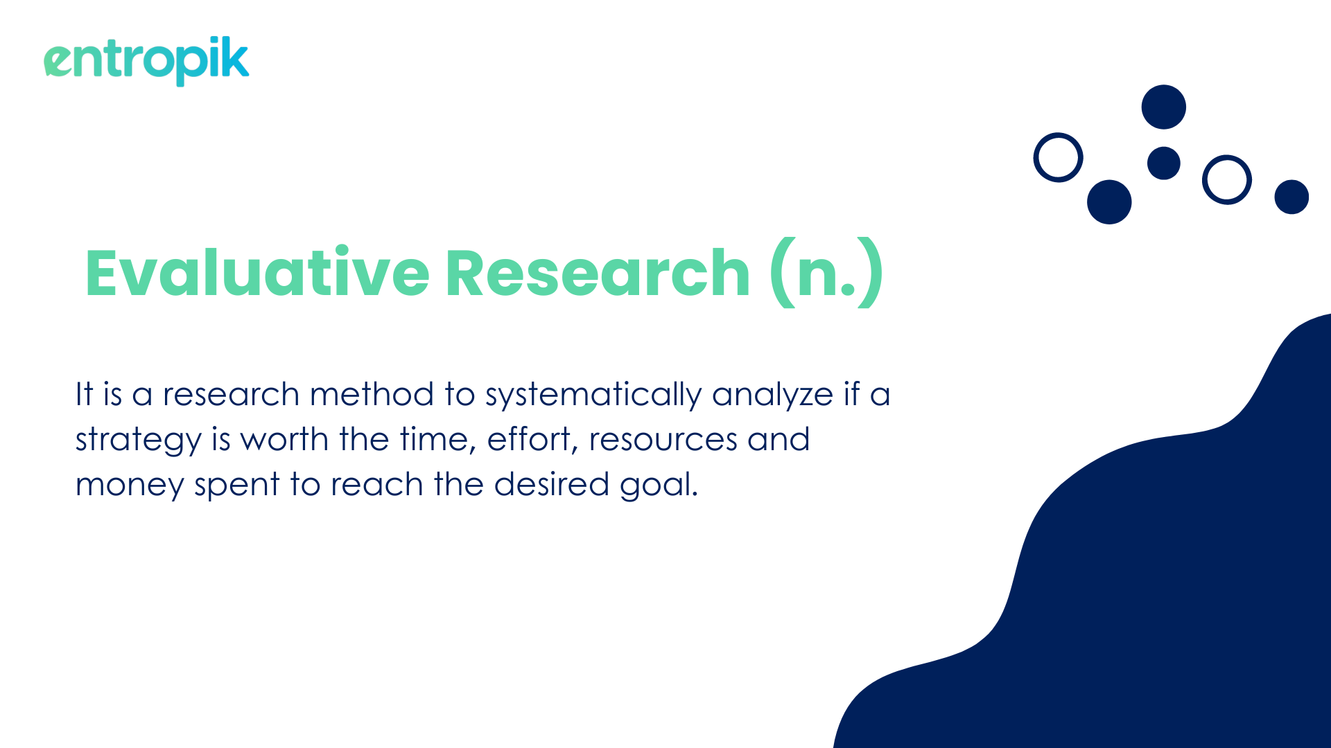 What is Evaluative Research