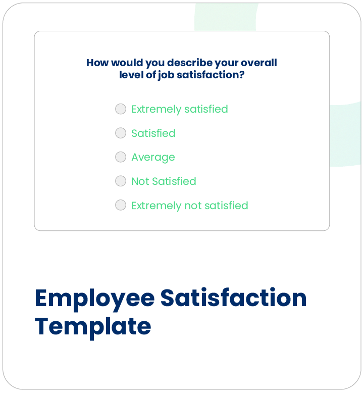 employee satisfaction Template