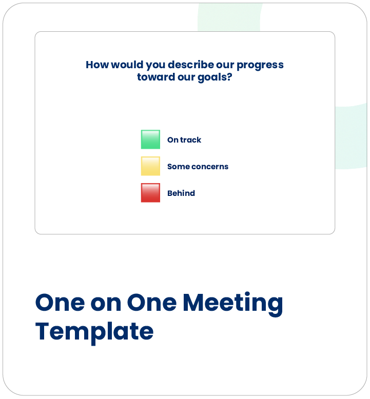 one on one meeting Template