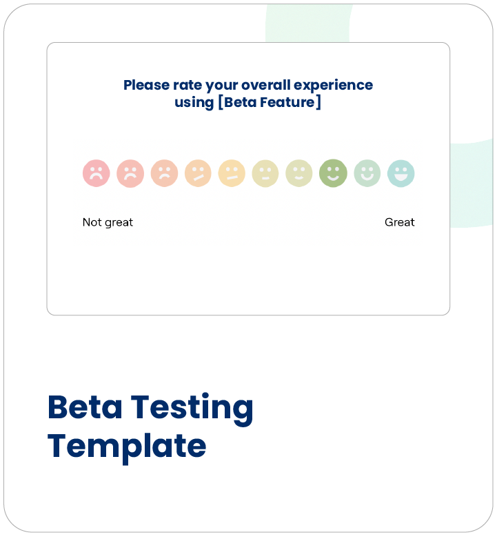 beta testing Template